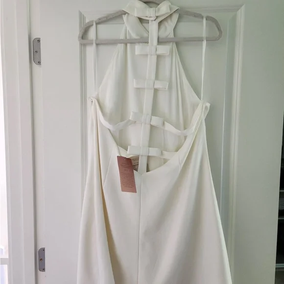 BHLDN White Halter Mini Dress - Picture 2 of 6